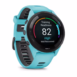 Garmin Forerunner 265 3,3 cm (1.3") AMOLED 46 mm Numérique 416 x 416 pixels Écran tactile Noir, Bleu Wifi GPS (satellite) - Vue supplémentaire 3