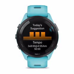 Garmin Forerunner 265 3,3 cm (1.3") AMOLED 46 mm Numérique 416 x 416 pixels Écran tactile Noir, Bleu Wifi GPS (satellite) - Vue supplémentaire 4