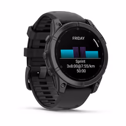 Garmin Fenix E 3,3 cm (1.3") AMOLED 47 mm Numérique 454 x 454 pixels Écran tactile Noir Wifi GPS (satellite) - Vue supplémentaire 2
