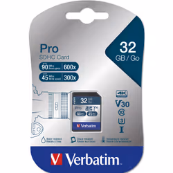 Verbatim Pro 32 Go SDHC UHS Classe 10 - Vue supplémentaire 2