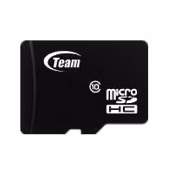 Team Group TUSDH8GCL1002, 8 Go, MicroSD, Classe 10, 20 Mo/s, 14 Mo/s, Noir