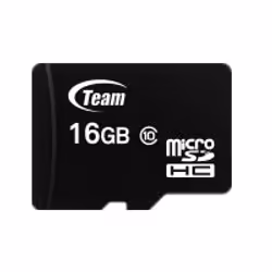 Team Group TUSDH16GCL1002, 16 Go, MicroSDHC, Classe 10, 20 Mo/s, 14 Mo/s, Noir