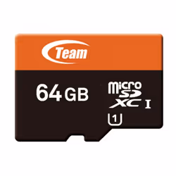 Team Group micro-SDXC, 64GB, 64 Go, MicroSDXC, 40 Mo/s, 10 Mo/s