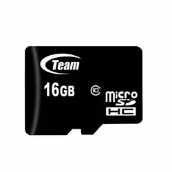 Team Group microSDHC Class 10 16 GB, 16 Go, MicroSDHC, Classe 10, 20 Mo/s, 14 Mo/s, Noir