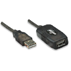 Manhattan 150248 câble USB 10 m 2.0 USB A Noir