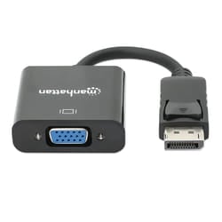 Manhattan 151962 adaptateur et connecteur de câbles DisplayPort VGA (D-Sub) Noir