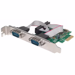 Deux ports DB9 ; s'adapte aux bus PCI Express x1