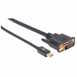 Manhattan 152150 câble vidéo et adaptateur 1,8 m Mini DisplayPort DVI-D Noir