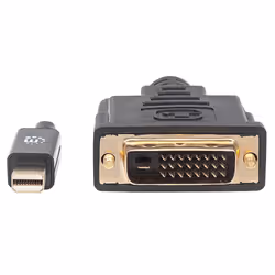 Manhattan 152150 câble vidéo et adaptateur 1,8 m Mini DisplayPort DVI-D Noir