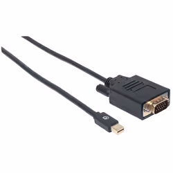 Manhattan 152167 câble vidéo et adaptateur 1,8 m Mini DisplayPort VGA (D-Sub) Noir