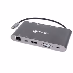 Manhattan 152808, Avec fil, USB 3.2 Gen 1 (3.1 Gen 1) Type-C, Argent, MicroSD (TransFlash), MicroSDHC, SD, SDHC, Aluminium, H ...