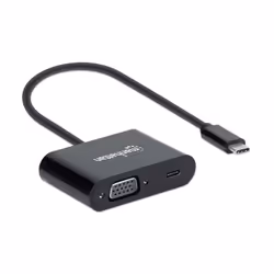 Manhattan 153430 adaptateur graphique USB 1024 x 768 pixels Noir