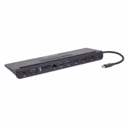Manhattan 153478 station d'accueil Avec fil USB 3.2 Gen 1 (3.1 Gen 1) Type-C Noir