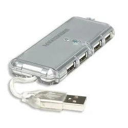 Manhattan 160599 hub & concentrateur USB 2.0 480 Mbit/s Gris