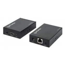 Émetteur/Récepteur Audio/Vidéo Manhattan Noir - Extension AV 207645