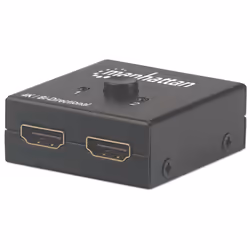 Manhattan 207850, HDMI, Métal, Noir, 480i, 480p, 576i, 576p, 720p, 1080i, 1080p, 2160p, 10,2 Gbit/s, 340 MHz