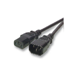 Manhattan 301152 câble électrique Noir 1,8 m Coupleur C13 Coupleur C14