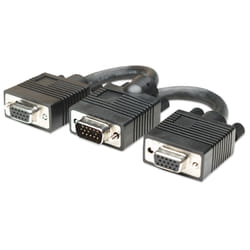 Manhattan 304559 câble VGA 0,015 m VGA (D-Sub) 2 x VGA (D-Sub) Noir