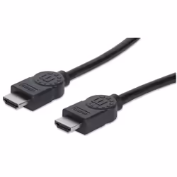 Manhattan 308458, 22,5 m, HDMI Type A (Standard), HDMI Type A (Standard), Compatibilité 3D, 10,2 Gbit/s, Noir