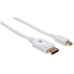 Manhattan 324748 câble DisplayPort 2 m Mini DisplayPort Blanc