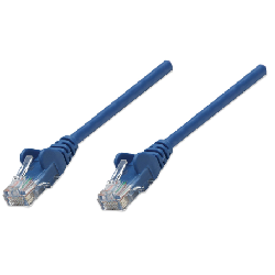 Intellinet RJ-45 M/M, 20m câble de réseau Bleu Cat5e U/UTP (UTP)
