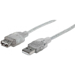 Manhattan 340496 câble USB 3 m 2.0 USB A Argent