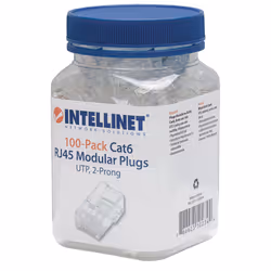 Intellinet 502344 connecteur de fils RJ-45 Transparent
