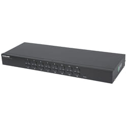 Intellinet 506496 commutateur écran, clavier et souris Grille de montage Noir