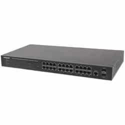 Intellinet 560559, Géré, Gigabit Ethernet (10/100/1000), Connexion Ethernet, supportant l'alimentation via ce port (PoE), Gri ...