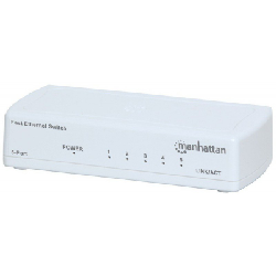 Manhattan 560672 commutateur réseau Non-géré Fast Ethernet (10/100) Blanc