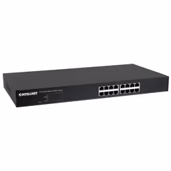 Intellinet 560849 commutateur réseau Fast Ethernet (10/100) Connexion Ethernet, supportant l'alimentation via ce port (PoE) 1U Noir