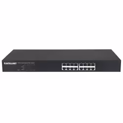 Intellinet 560849 commutateur réseau Fast Ethernet (10/100) Connexion Ethernet, supportant l'alimentation via ce port (PoE) 1U Noir