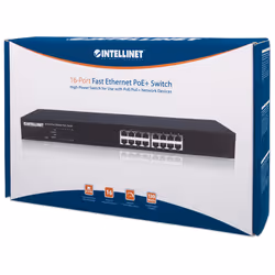 Intellinet 560849 commutateur réseau Fast Ethernet (10/100) Connexion Ethernet, supportant l'alimentation via ce port (PoE) 1U Noir - Vue supplémentaire 5