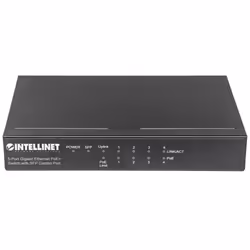 Intellinet 561174 commutateur réseau Gigabit Ethernet (10/100/1000) Connexion Ethernet, supportant l'alimentation via ce port (PoE) Noir