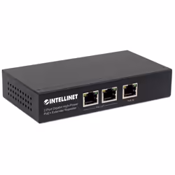 Intellinet 561266 commutateur réseau Non-géré Gigabit Ethernet (10/100/1000) Connexion Ethernet, supportant l'alimentation via ce port (PoE) Noir