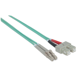Intellinet 750158 câble de fibre optique 2 m LC SC OM3 Couleur aqua (750158)