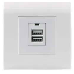 Intellinet 772181 prise de courant 2x USB Blanc (772181)