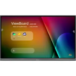 Viewsonic IFP7550-5 tableau blanc interactif et accessoire 190,5 cm (75") 3840 x 2160 pixels Écran tactile Noir HDMI