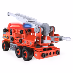 Meccano - CAMION DE POMPIERS JUNIOR - Jeu de Construction Avec Sons, Lumières Et Outils - Camion de pompiers de 150 pièces - Jouet Enfant 5 Ans Et + - Fabriqué en France - Vue supplémentaire 4