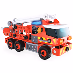 Meccano - CAMION DE POMPIERS JUNIOR - Jeu de Construction Avec Sons, Lumières Et Outils - Camion de pompiers de 150 pièces - Jouet Enfant 5 Ans Et + - Fabriqué en France - Vue supplémentaire 5