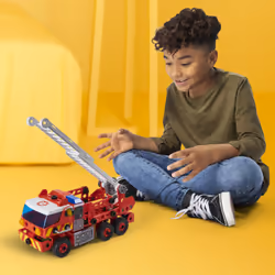 Meccano - CAMION DE POMPIERS JUNIOR - Jeu de Construction Avec Sons, Lumières Et Outils - Camion de pompiers de 150 pièces - Jouet Enfant 5 Ans Et + - Fabriqué en France - Vue supplémentaire 8