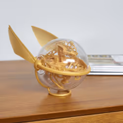 Wizarding World PERPLEXUS - HARRY POTTER VERSION VIF D'OR - Parcours Labyrinthe 3D - Jeu de Casse-Tête d'Action et de Réflexe Perplexus Harry Potter Avec 30 Défis - Vue supplémentaire 3