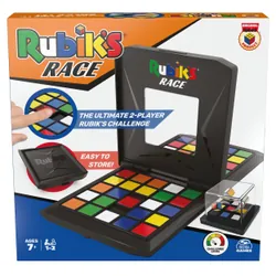 Games RUBIK'S RACE - Jeu de Casse-Tête Coloré Rubik's - Jeu de société Classique 3X3 - Stratégie Ultime Face à Face - Jeu pour Deux Joueurs - Jeux de société - Jouet Enfant 7 Ans et +
