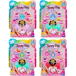 Twisty Petz – Pack de 4 – Bijoux pour enfants à collectionner Licornes et pandas