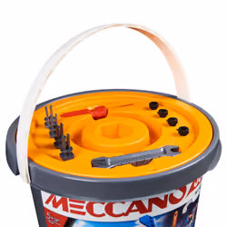 Meccano - BARIL 150 PIECES JUNIOR - 5 Modèles Différents A Construire - Jeu de Construction Avec 2 Outils - Alternative Aux Ecrans - Jouet Enfant 5 Ans Et + - Vue supplémentaire 4