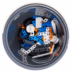 Meccano - BARIL 150 PIECES JUNIOR - 5 Modèles Différents A Construire - Jeu de Construction Avec 2 Outils - Alternative Aux Ecrans - Jouet Enfant 5 Ans Et + - Vue supplémentaire 6