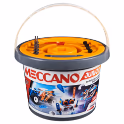 Meccano - BARIL 150 PIECES JUNIOR - 5 Modèles Différents A Construire - Jeu de Construction Avec 2 Outils - Alternative Aux Ecrans - Jouet Enfant 5 Ans Et + - Vue supplémentaire 7