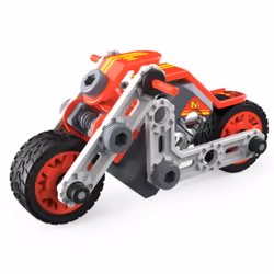 Meccano - MES PREMIÈRES CONSTRUCTIONS JUNIOR - Voiture de course, Moto, Hélicoptère ou Bulldozer - Jeu de Construction - 6055090 - Modèle aléatoire - Jouet Enfant 5 Ans et + - Vue supplémentaire 5