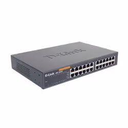 D-Link 24-port 10/100M NWay Desktop - Internal PSU (incl. 19" rack mount kit), Non-géré, Full duplex