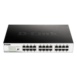 D-Link DGS-1024D commutateur réseau Non-géré Gigabit Ethernet (10/100/1000) 1U Noir, Argent